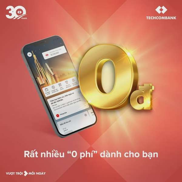 Mở tài khoản số đẹp Techcombank tài lộc, may mắn chỉ với 0 đồng