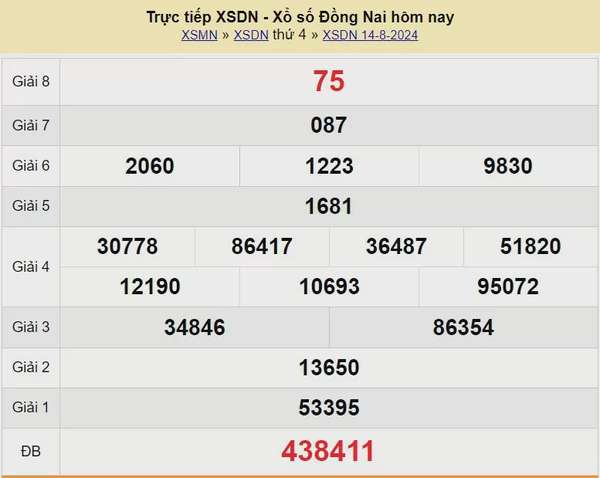 XSDN 21/8, Xem kết quả xổ số Đồng Nai hôm nay 21/8/2024, xổ số Đồng Nai ngày 21 tháng 8