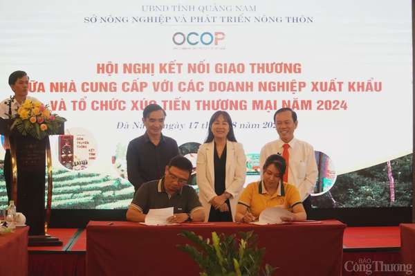 Ký kết biên bản ghi nhớ hợp tác cung cấp - tiêu thụ sản phẩm OCOP giữa các chủ thể OCOP với các siêu thị tại TP. Đà Nẵng