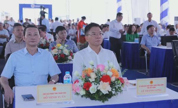 Phó Thủ tướng Lê Thành Long dự lễ khánh thành các dự án đường dây 500 kV mạch 3 tại Thanh Hóa