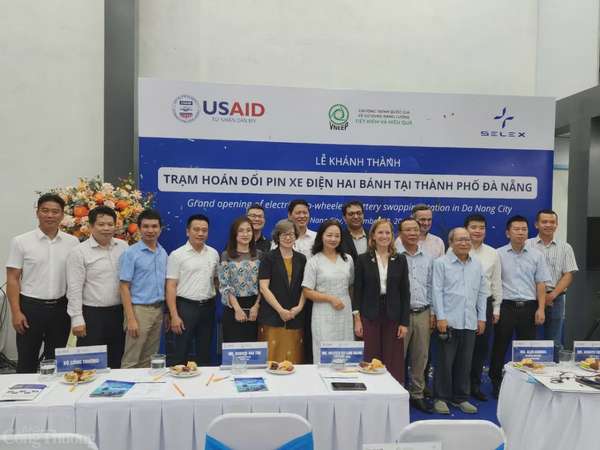 Đà Nẵng: Khánh thành trạm hoán đổi pin xe điện hai bánh đầu tiên