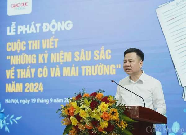 Phát động cuộc thi viết 'Những kỷ niệm sâu sắc về thầy cô và mái trường' năm 2024