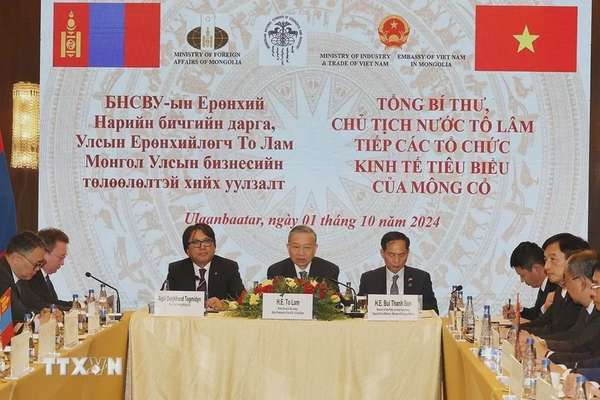Tổng Bí thư, Chủ tịch nước Tô Lâm tiếp các tổ chức kinh tế tiêu biểu của Mông Cổ