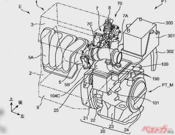 Thông tin về động cơ Mazda CX-5 đã được rò rì từ các nguồn tin tại Nhật Bản thông qua bằng sáng chế. Ảnh: Carscoops