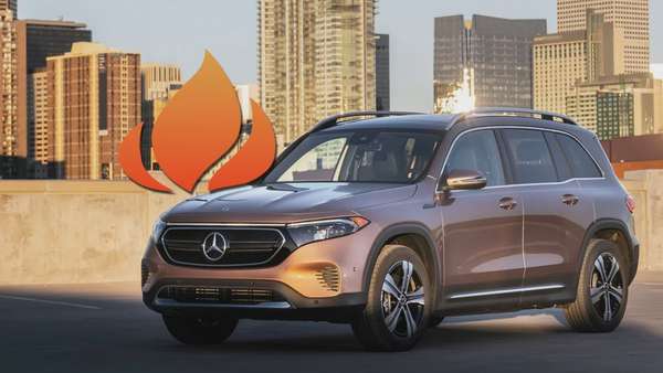 Mercedes - Benz thực hiện triệu hồi xe điện EQB vì liên quan đến sự cố cháy nổ. Ảnh minh họa: Carscoops 