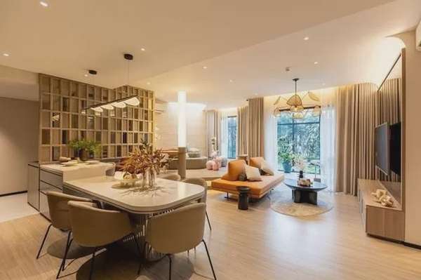 Mặt bằng căn hộ được thiết kế tối ưu giúp cư dân có thể linh hoạt thay đổi theo nhu cầu riêng của mỗi gia đình.
