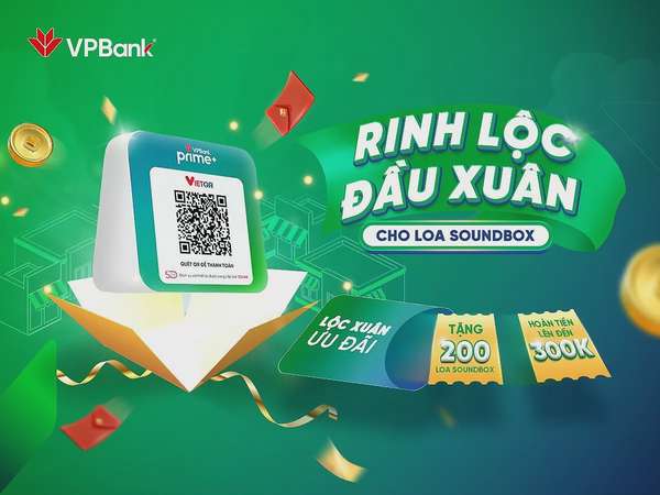 VPBank tặng loa thông báo biến động số dư dịpnăm mới
