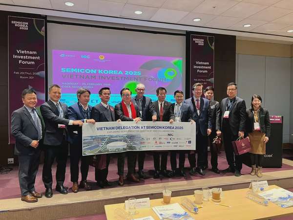 để Việt Nam giới thiệu tiềm năng trong ngành bán dẫn tại sự kiện. Ảnh: NIC