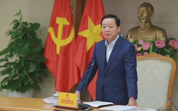 Phó Thủ tướng Trần Hồng Hà chủ trì cuộc làm việc. Ảnh: VGP/Minh Khôi