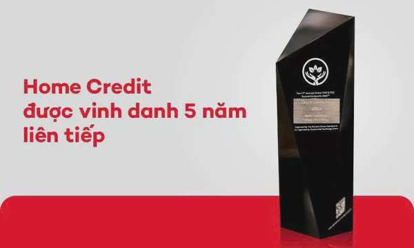 Đây là năm thứ 5 liên tiếp Home Credit chiến thắng tại giải thưởng uy tín về phát triển bền vững. 