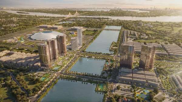 3 tòa tháp căn hộ The Cosmopolitan sở hữu vị trí đẹp nhất tại trung tâm đại đô thị Global Gate