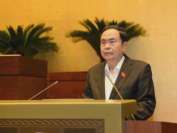 Chủ tịch Quốc hội Trần Thanh Mẫn phát biểu. Ảnh: Lâm Hiển