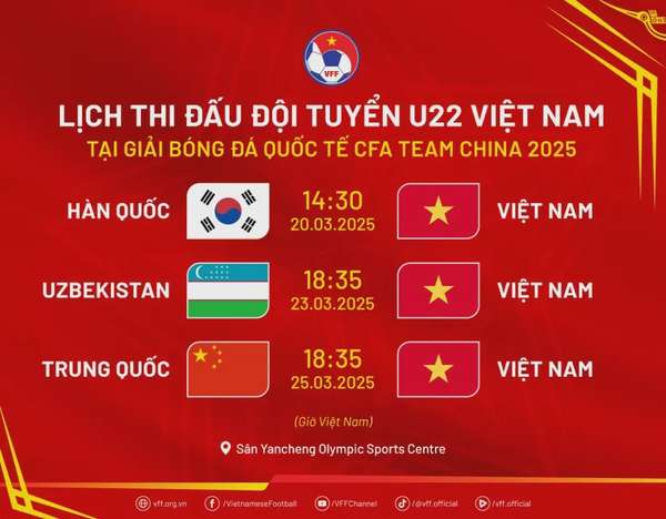 Xem trực tiếp U22 Hàn Quốc và U22 Việt Nam kênh nào?