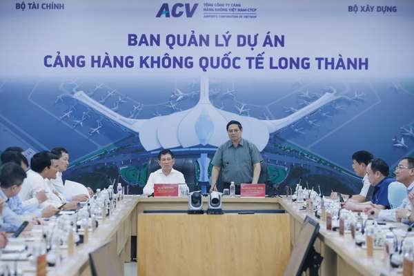 Thủ tướng Phạm Minh Chính kiểm tra tiến độ dự án sân bay Long Thành