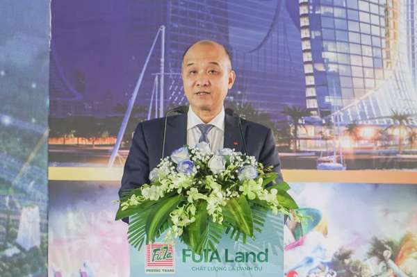 Phó Chủ tịch UBND thành phố Đà Nẵng Lê Quang Nam phát biểu tại lễ khởi công