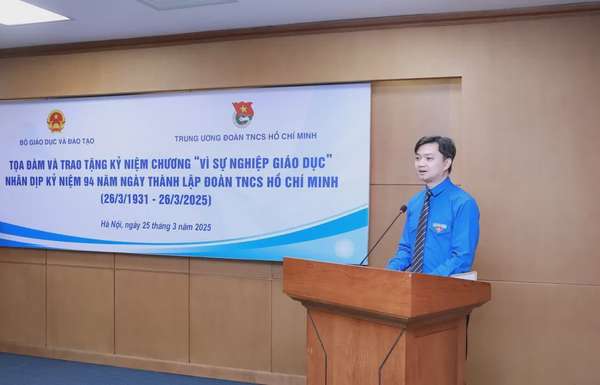 Anh Nguyễn Minh Triết bày tỏ lời cảm ơn tới sự quan tâm, động viên của lãnh đạo Bộ GD&ĐT. Báo Giáo dục và thời đại