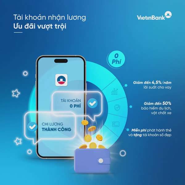 Nhận lương qua VietinBank, nhận ngay ưu đãi tài chính đặc biệt