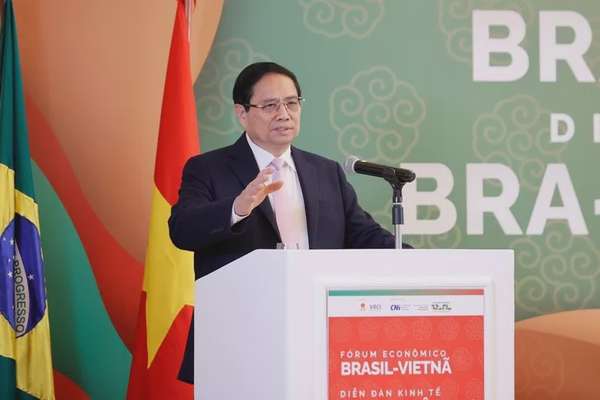 Thủ tướng Phạm Minh Chính: Hợp tác Việt Nam – Brazil không có giới hạn, không có cản trở - Ảnh: VGP/Nhật Bắc