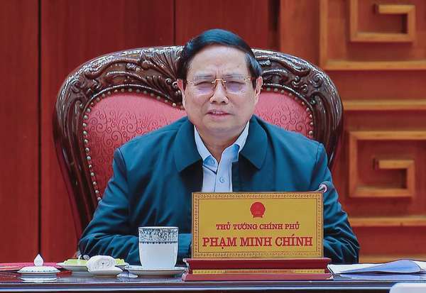 Thủ tướng Phạm Minh Chính phát biểu kết luận cuộc họp - Ảnh: VGP/Nhật Bắc
