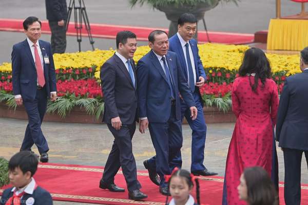 Chủ tịch nước Lương Cường chủ trì lễ đón Nhà vua Bỉ Philippe