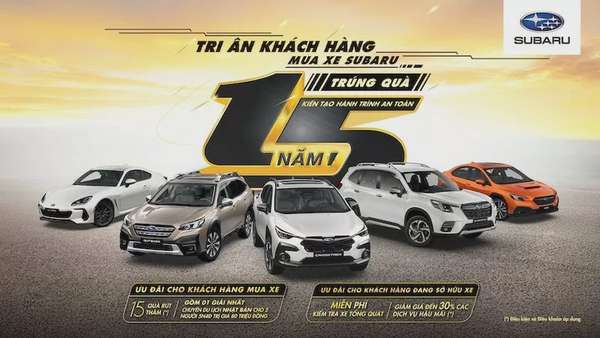 Subaru ưu đãi cả cho khách mua xe mới và đang sở hữu xe. 