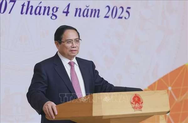 Thủ tướng Phạm Minh Chính khai mạc Hội nghị về thương mại quốc tế. Ảnh: Dương Giang/TTXVN