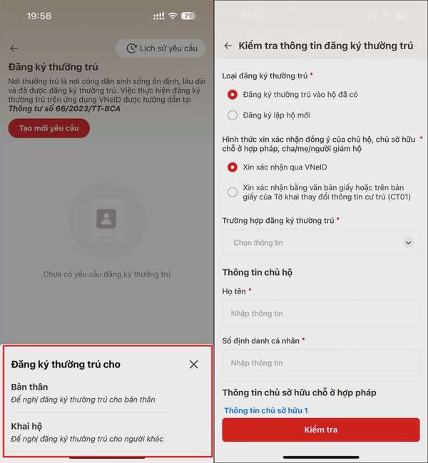 Đăng ký thường trú online dễ dàng qua ứng dụng VNeID