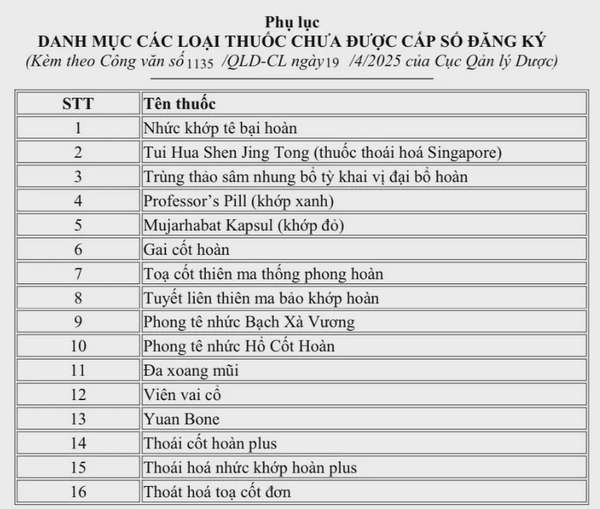 Trong 21 thuốc giả, có 16 thuốc giả ghi nhãn không trùng với các thuốc đã từng được cấp số đăng ký