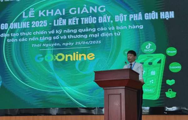 Ông Phùng Trung Nghĩa - Hiệu trưởng Trường Đại học Công nghệ thông tin và truyền thông Thái Nguyên. Ảnh: Trung tâm phát triển thương mại điện tử