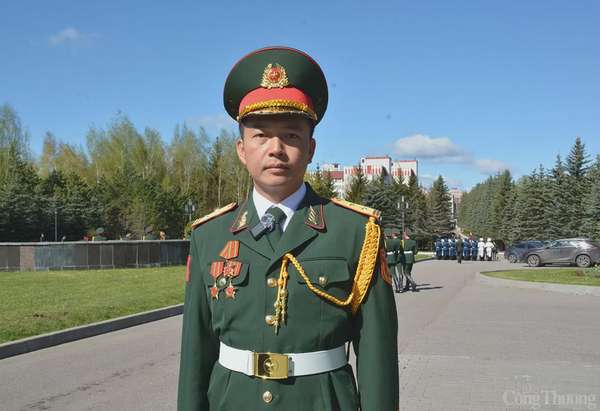 Chùm ảnh: Đoàn Quân đội nhân dân Việt Nam chuẩn bị cho buổi tổng duyệt tại Quảng trường Đỏ