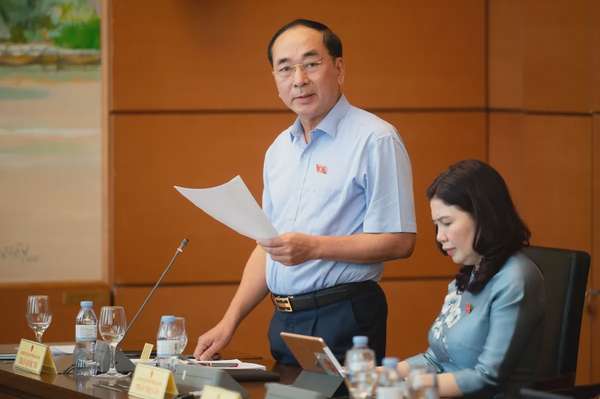 Thượng tướng Trần Quốc Tỏ, Thứ trưởng thường trực Bộ Công an (đoàn Bắc Ninh). Ảnh: VPQH