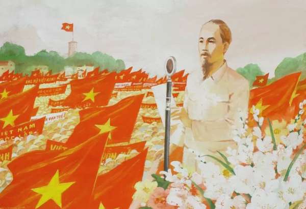 Bác Hồ đọc tuyên ngôn | Nguyễn Dương | Bột màu | 1979