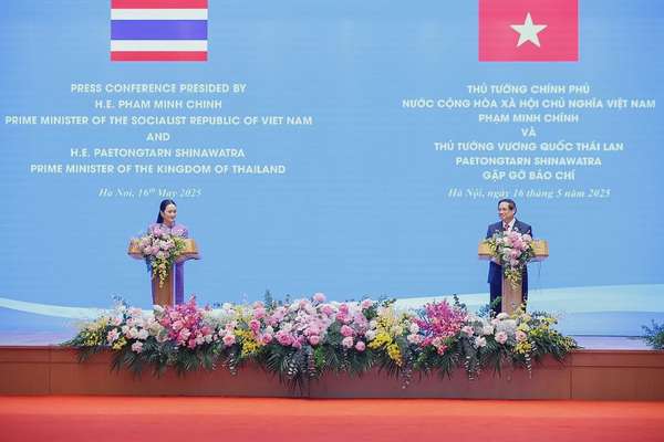 Hai Thủ tướng cho biết hai bên cũng thống nhất về việc tăng cường phối hợp, trao đổi về các vấn đề khu vực và quốc tế cùng quan tâm - Ảnh: VGP/Nhật Bắc