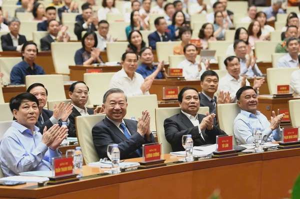 Tổng Bí thư Tô Lâm và các đồng chí lãnh đạo Đảng, Nhà nước tại Hội nghị