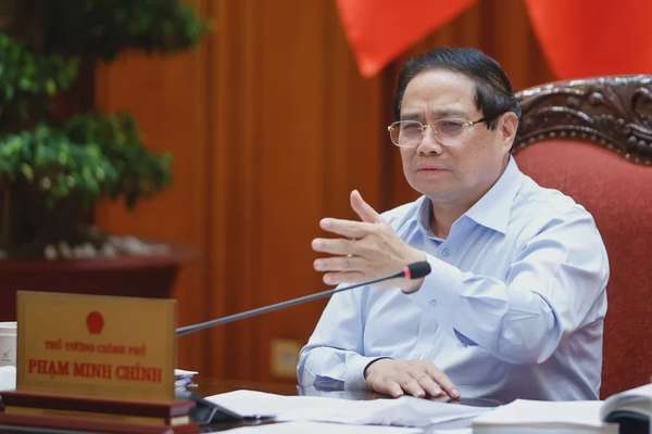 Thủ tướng Phạm Minh Chính chủ trì cuộc họp của Thường trực Chính phủ về một số nội dung quan trọng, trong đó có có các nội dung chuẩn bị cho phiên họp Chính phủ chuyên đề xây dựng pháp luật tháng 5/2025 - Ảnh: VGP/Nhật Bắc