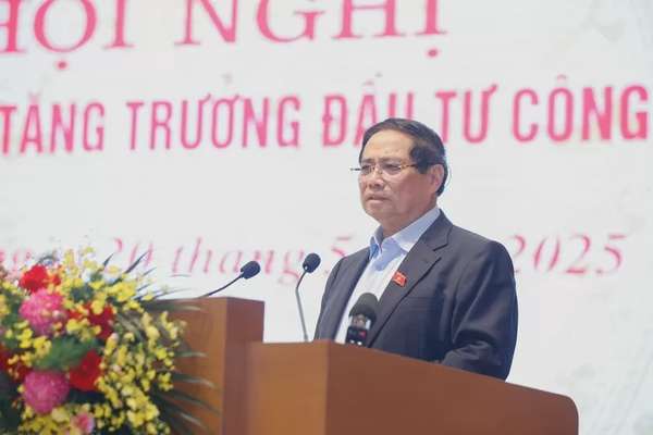 Thủ tướng Phạm Minh Chính phát biểu tại Hội nghị - Ảnh: VGP/Nhật Bắc