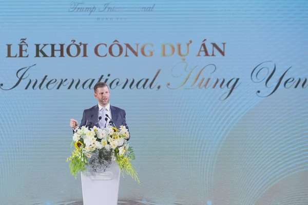 Ông Eric Trump, Phó Chủ tịch Tập đoàn Trump Organization đánh giá Việt Nam hiện là một trong những thị trường năng động và tiềm năng bậc nhất thế giới - Ảnh: VGP/Nhật Bắc