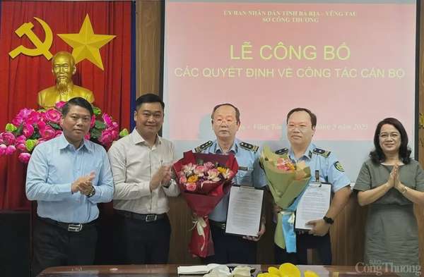 Bổ nhiệm lãnh đạo Chi cục Quản lý thị trường tỉnh Bà Rịa - Vũng Tàu