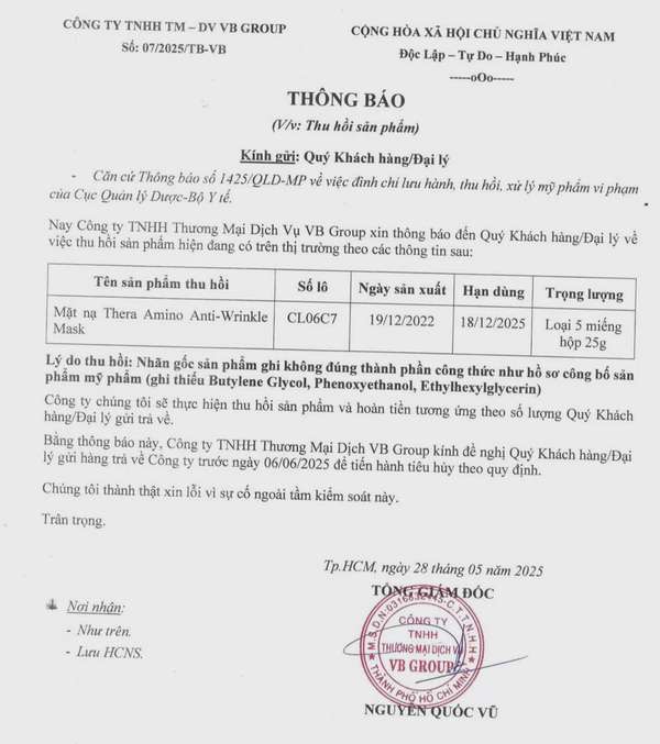 Liên tiếp bị thu hồi sản phẩm, Đoàn Di Băng nói gì?