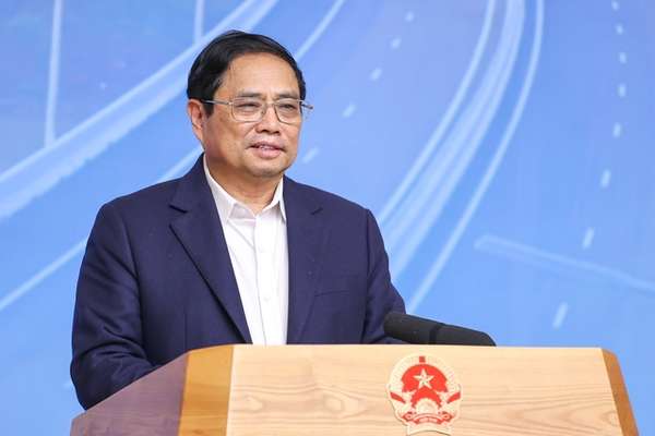 Thủ tướng Phạm Minh Chính, Trưởng Ban Chỉ đạo Nhà nước các công trình, dự án quan trọng quốc gia, trọng điểm ngành giao thông vận tải (GTVT) chủ trì phiên họp thứ tư của Ban Chỉ đạo - Ảnh: VGP