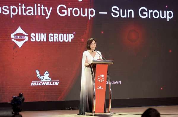 Bà Nguyễn Vũ Quỳnh Anh đại diện Tập đoàn Sun Group