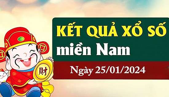 XSMN 25/1, Kết quả xổ số miền Nam hôm nay 25/1/2024, xổ số miền Nam ngày 25 tháng 1,trực tiếp XSMN 25/1