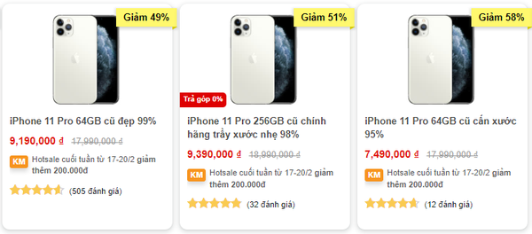 Giá iPhone 11 Pro tại Clickbuy