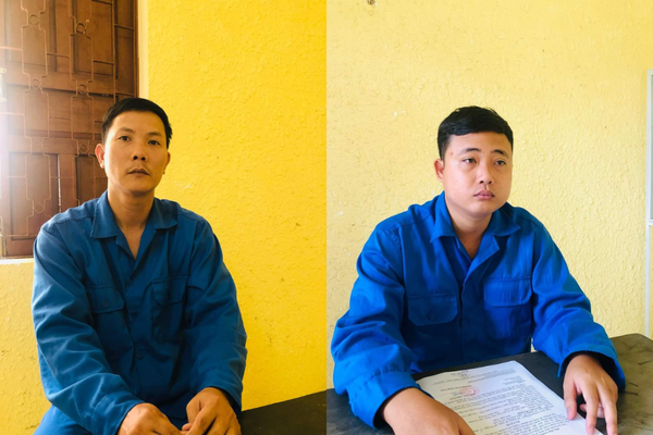 Nguyễn Mậu Văn (trái) và Huỳnh Chí Linh bị bắt tạm giam. Ảnh: CTV