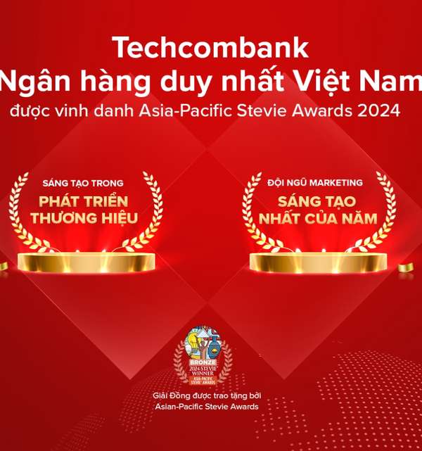 Techcombank được vinh danh 2 giải thưởng về đổi mới sáng tạo khu vực châu Á – Thái Bình Dương 2024