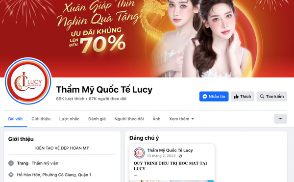 TP. Hồ Chí Minh: Vì sao Thẩm mỹ Quốc tế Lucy bị xử phạt nặng?