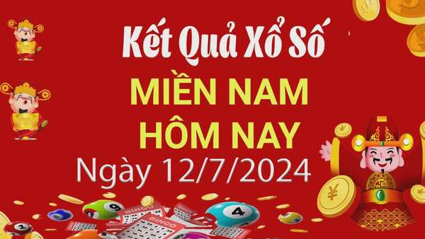 Kết quả Xổ số miền Nam ngày 12/7/2024, KQXSMN ngày 12 tháng 7, XSMN 12/7, xổ số miền Nam hôm nay