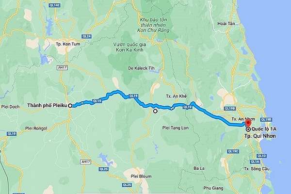 Cao tốc Quy Nhơn – Pleiku với chiều dài 180km, được kỳ vọng là tuyến đường huyết mạch, kết nối khu vực Tây Nguyên và Duyên hải Nam Trung Bộ