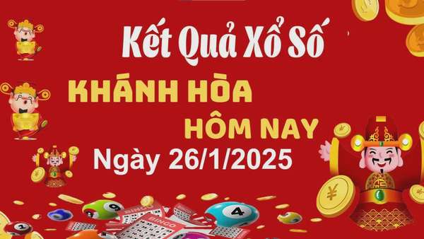 XSKH 26/1, xem kết quả xổ số Khánh Hòa hôm nay 26/1/2025