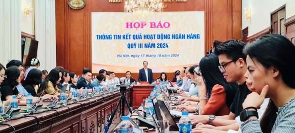 Toàn cảnh họp báo thông tin kết quả hoạt động ngân hàng Quý III/2024 do NHNN tổ chức